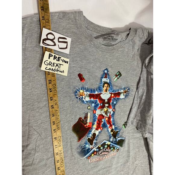 Christmas Vacation T-Shirt – Gray – Electrocution Santa Graphic Size 4XLT - Picture 7 of 7